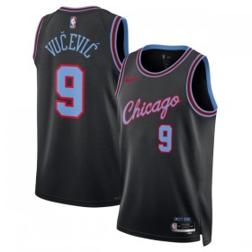 Dres Chicago Bulls Nikola Vucevic Nike 2025-26 City Edition Crno Swingman